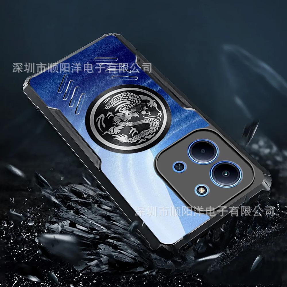 Магнитный чехол подходит для мобильного телефона Xiaomi Mi POCO C85 C75 C71 C65, акриловый высокопрозрачный защитный чехол.