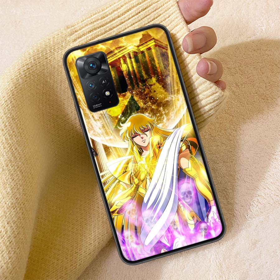 Saint Seiya Knights Of The Zodiac Phone Case For Redmi Note 13 14 15 Pro Plus 12 13C 12C 15C 9 10 10C 9T 9C 9A TPU Soft Cover Cl