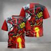 Модная 3D-печатная футболка с Дэдпулом, в сочетании с крутым принтом в стиле "battle", летняя, с круглым вырезом, с короткими рукавами, свободная и привлекающая внимание