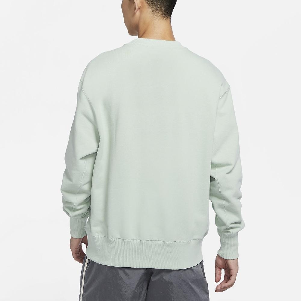 Nike Sweatshirts Men's Light Green Crew Neck Moderate Regular (Unisex) Sweatshirts DA0022 017
