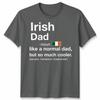 Irish Dad Definition Fathers Day Shamrock Ireland Flag Unisexs Unisexs T Shirt