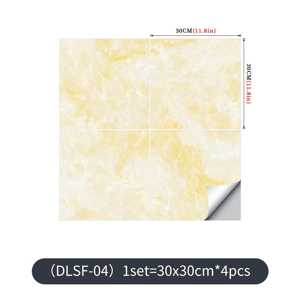 4PCS Of Set Modern Waterproof Wall Stickers Self Adhesive Tiles Sticker Floor Stickers Marble Bathroom Livingroom Bedroom PVC Home Decor