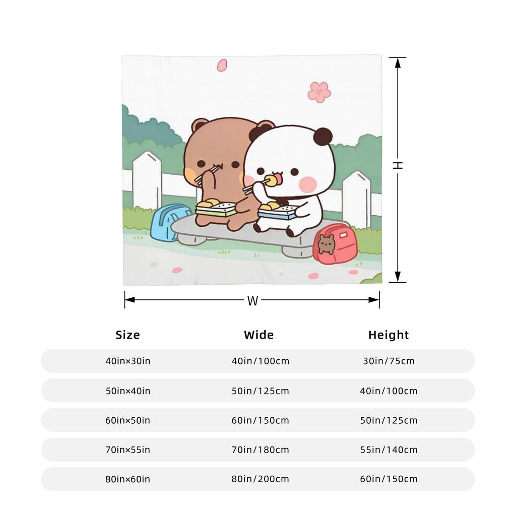 Cute Cartoon Bubu Dudu Blanket Cover Flannel Throw Blankets Summer Air Conditioning Printed Soft Warm Bedspread