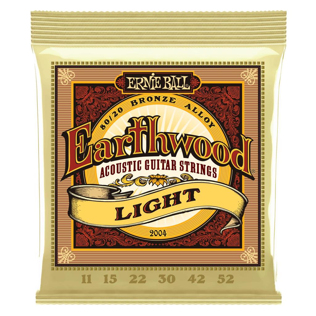 ERNIE BALL 2004 Acoustic Guitar Strings EARTHWOOD BRONZE LIGHT [Genuine] (11-52) 80/20
