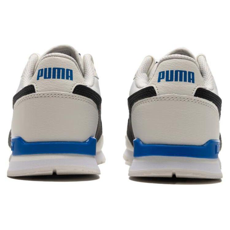Puma St Runner V3 Ткань Синтетическая кожа Круглый носок Удобные Низкий верх Повседневная обувь для образа жизни Унисекс кроссовки Белый 384857-24