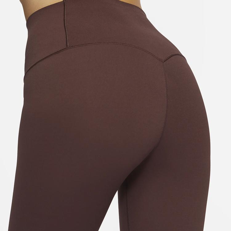 New Nike Zenvy Sports Pants Women's Brown DQ6016-227
