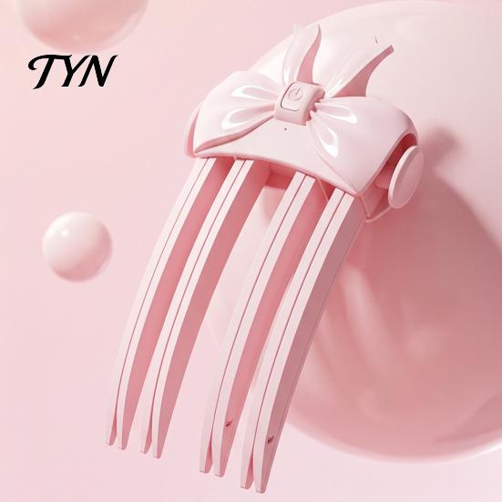 Portable Hair Root Lifters Heated Volumizing Clip, Instant Lift Comb with 2 Temperature, Women Styling Equipment Rechargeable Electric Fine Flat