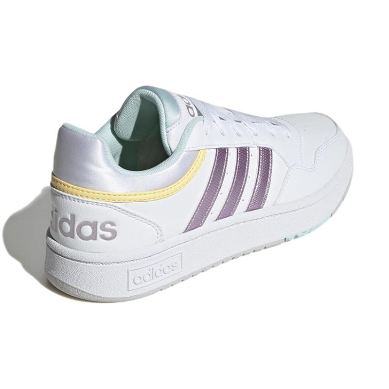 adidas Женские кроссовки Hoops 3.0 'Белый матовый фиолетовый металлик' GX1806