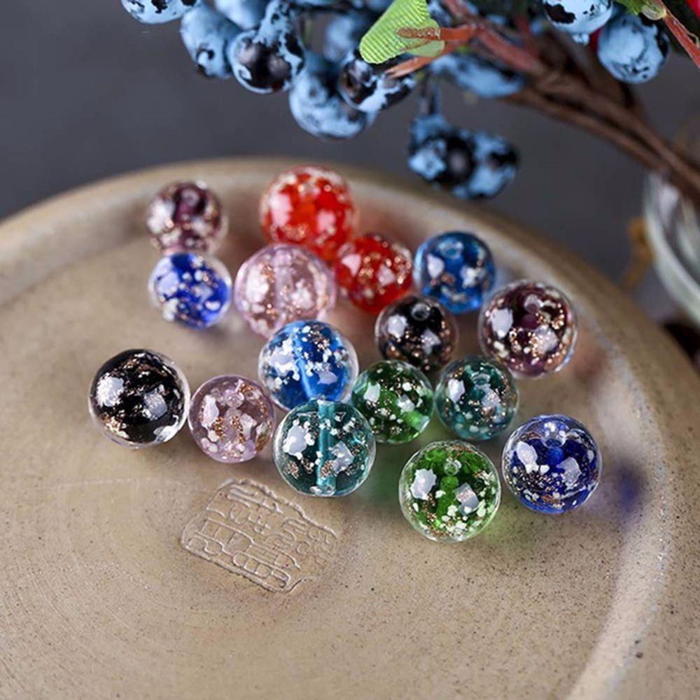 Leaf Needlework Beads Earring Glass Necklace DIY Jewelry Making Loose Beads Luminous Glass Beads