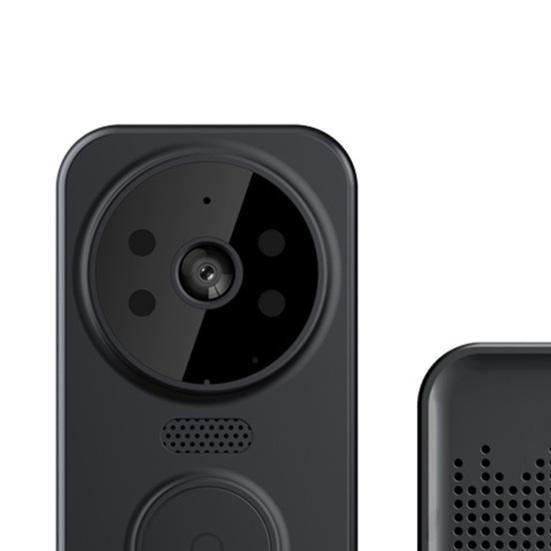 1 Set Wireless Door Bell with Receiver High Resolution Camera 2.4G WiFi Remote Video Visual Two-Way Audio Night Vision Cordless Security Doorbell