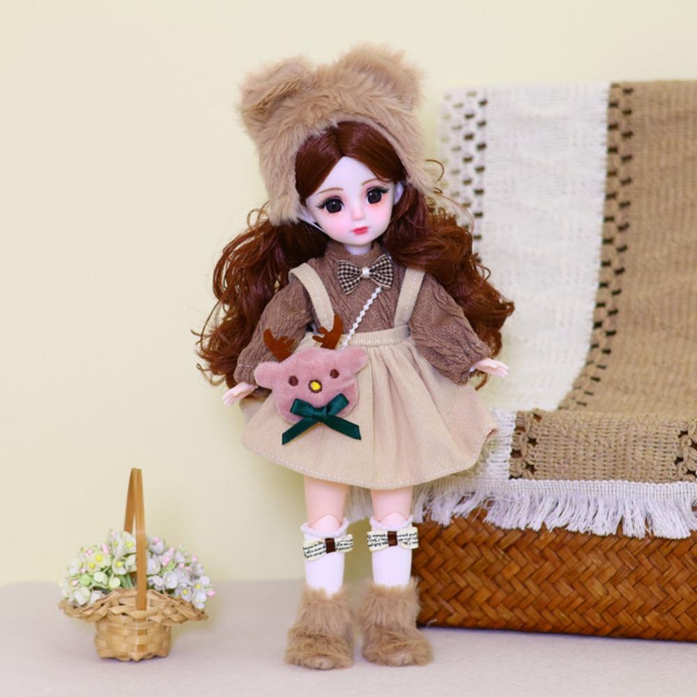 Привлекательные глаза 30 см BJD кукла с одеждой 1/6 SD принцесса макияж шарнирная кукла девочка подарок