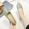 Spring and Summer New Slope Heel Pointed Toe Foot Cover Soft Leather Fashion Mother Shoes