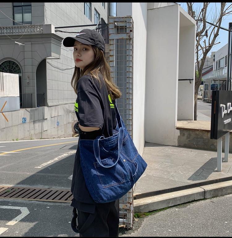 Джинсовая сумка через плечо для женщин Сумка через плечо Повседневные джинсовые сумки Женские сумки Джинсовая сумка