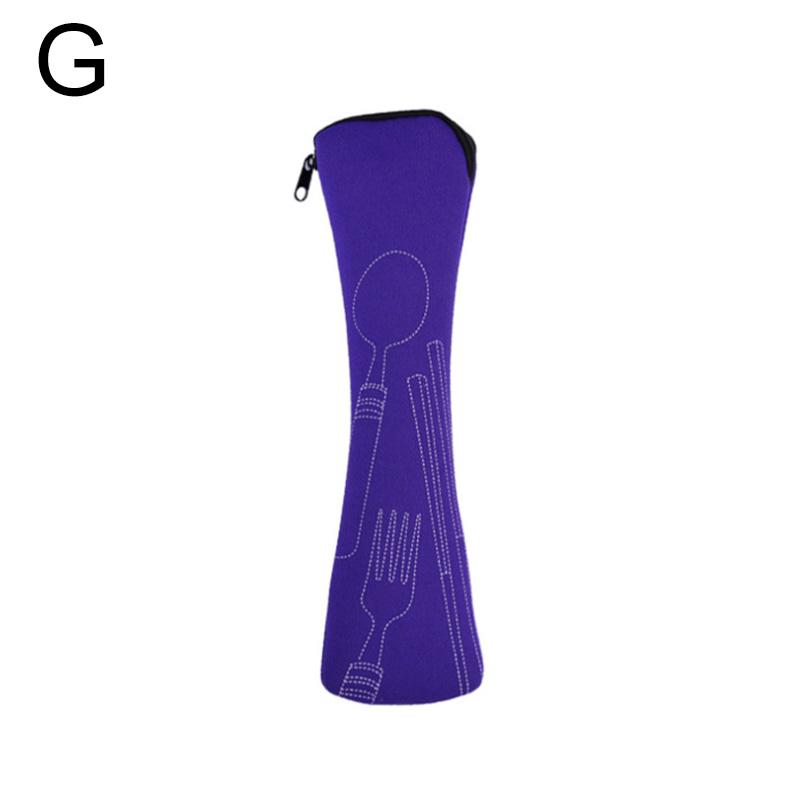 Портативная сумка для столовых приборов, дорожная упаковка для столовых приборов, коробка для хранения, сумка для пикника, ножа, вилки, ложки, чехол с застежкой-молнией