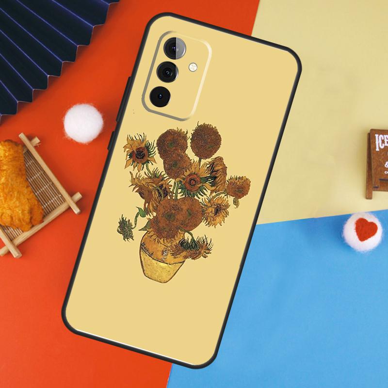 Sunflower Case For Samsung Galaxy A17 A35 A55 A06 A16 A26 A36 A56 A53 A32 A52 A33 A13 A14 A34 A54 A15