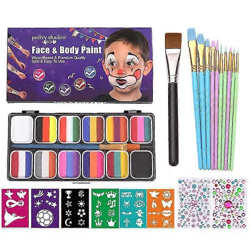 25-26 Face Paint Kit Makeup Painting Set for Kids