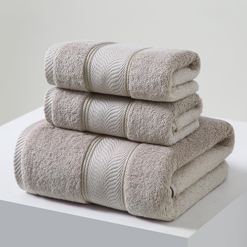 Премиальное банное полотенце из 100% хлопка: Плотное, Мягкое, Впитывающее, Антибактериальное, С вышивкой для домашнего и гостиничного использования