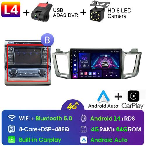 Для Toyota RAV4 Rav 4 XA40 2012 - 2018 Android Car Radio Multimidia Video Player Navigation GPS Carplay Touch Screen Auto Stereo