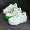 Casual Little White Shoes Dermis Autumn New Thick Sole Women's Shoes 8cm Increase In Height Board Shoe Woman Platform Sneakers