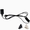E27 Lamp Holder Pendant Light 1.8m Power Cord EU/US Plug Adapter with Switch Wire, Used for Fixing Sockets, White, Black