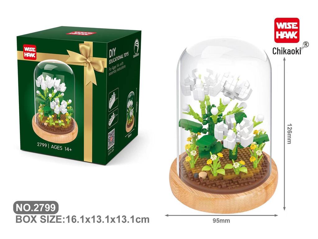 Micro Particle Building Blocks: Sunflower and Rose Bouquet for Valentine's, Qixi, Teacher's Day, and Christmas.