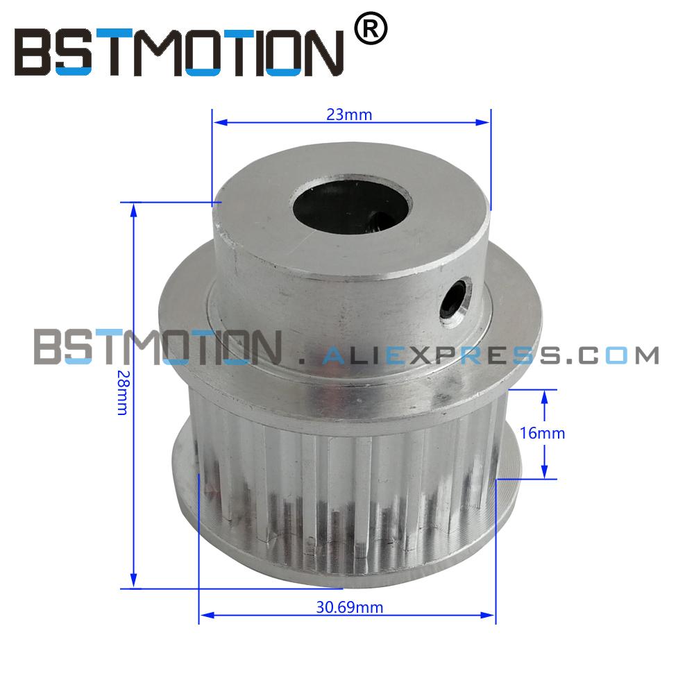 HTD 5M Timing Belt Pulley 60Teeth 20Teeth 5 6 8 10 12 14 15 19 20 24mm Reduction 3:1/1:3 Width 15mm for 3D Printer Accessories