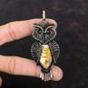 Подвеска из брекчированного мукаита, медная проволока, кулон, кулон ручной работы, медные украшения, дизайн совы, кулон, подарок для друга, кулон с драгоценным камнем