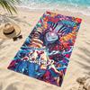 Akaza Demon Slayer Custom Name Beach towels also serve as bath towels summer essential a musthave for the outdoors the beach and the pool