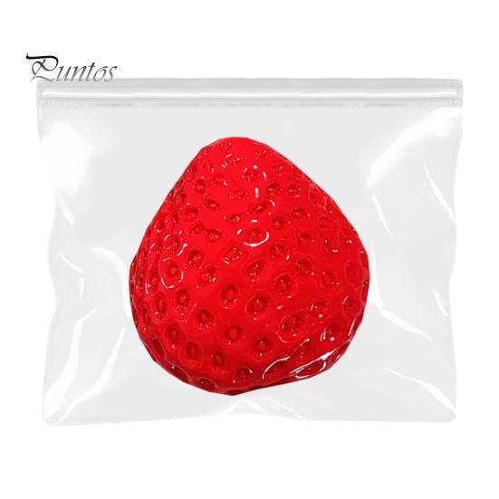 Игрушка-сдавливание клубники, антистрессовая игрушка, красная, розовая, прозрачная, фруктовая, сенсорная, для детей, подростков, взрослых, мягкая, TPR, антистрессовая игрушка-симуляция, еда