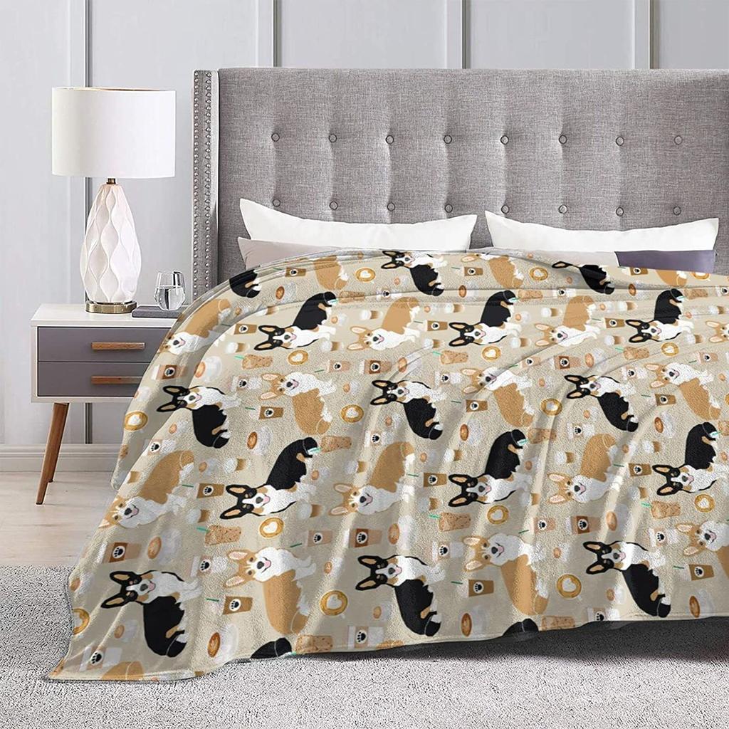 Corgi Blanket Cute Corgi Blankets Gifts for Corgi Lovers Women Soft Flannel Throw Blanket for Couch Sofa Christmas Birthday Gifts