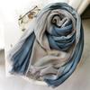 Scarf Autumn and Winter New Japanese Korean Striped Pure Color Cotton Linen Scarves for Women Muslim