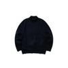 QIYOU 2025 Unisex Japanese-Style Solid Color Retro High Neck Knit Sweater