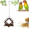 Пасторальная уличная кормушка для птиц открытой конструкции для привлечения разных видов Натуральное дерево и металл Садовые украшения