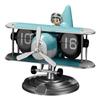 Table Clock Alarm Clock Retro Airplane Clock with Auto Mechanism for Home Office Battery Powered Silent Digital Desk