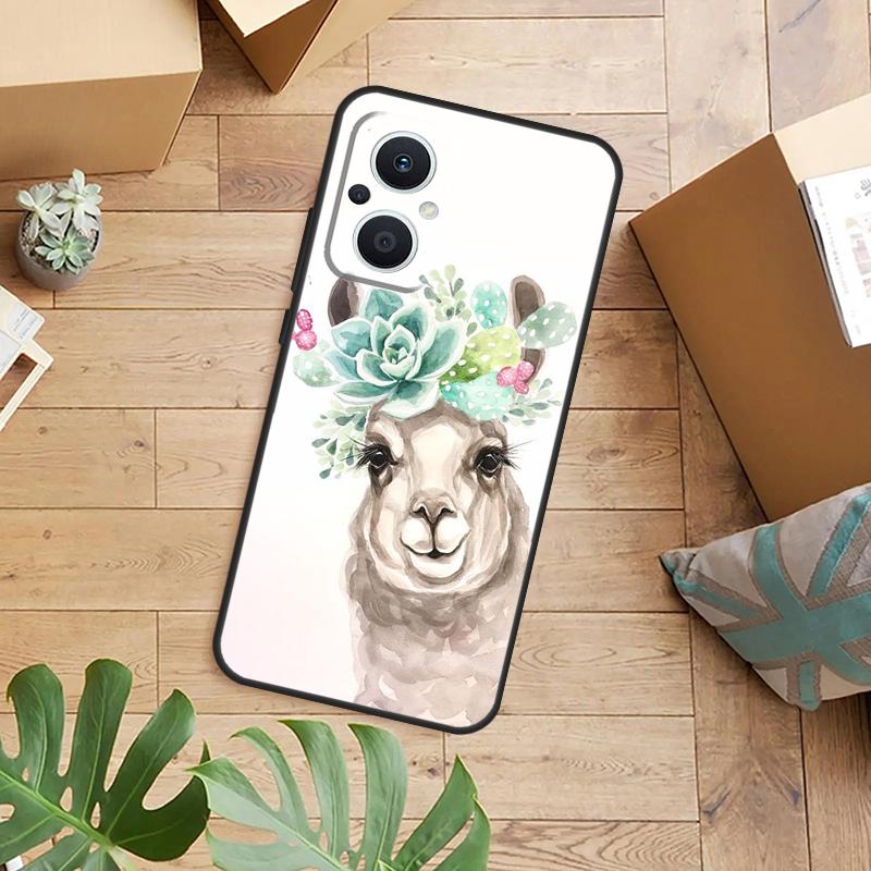 Lama Llama Alpaca Case For OPPO Reno 14F 13F 12F 10 11 12 13 14 Pro 8T 7 8 Lite OPPO Find X8 X6 X5 X9 Pro Cover