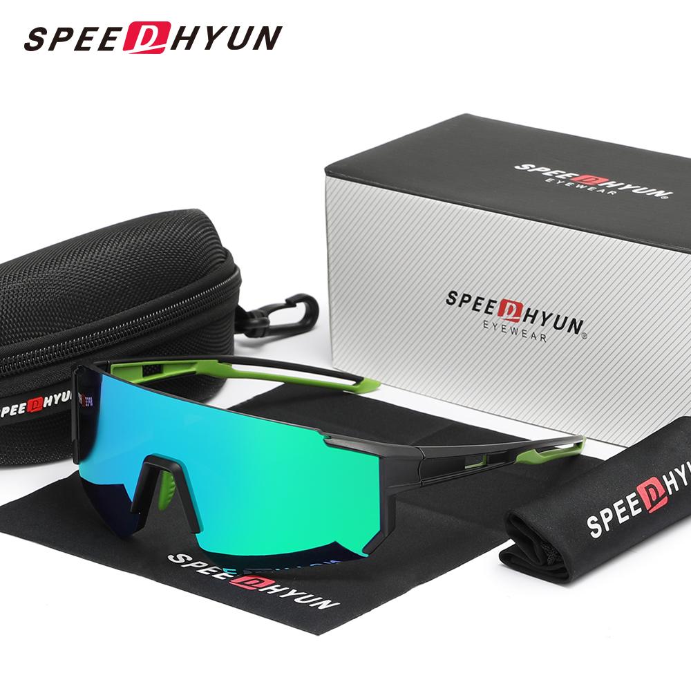 SPEEDHYUN Новые мужские/женские солнцезащитные очки для велоспорта, поляризованные, UV400, очки для велоспорта на открытом воздухе, скалолазания, катания на лыжах, модные очки