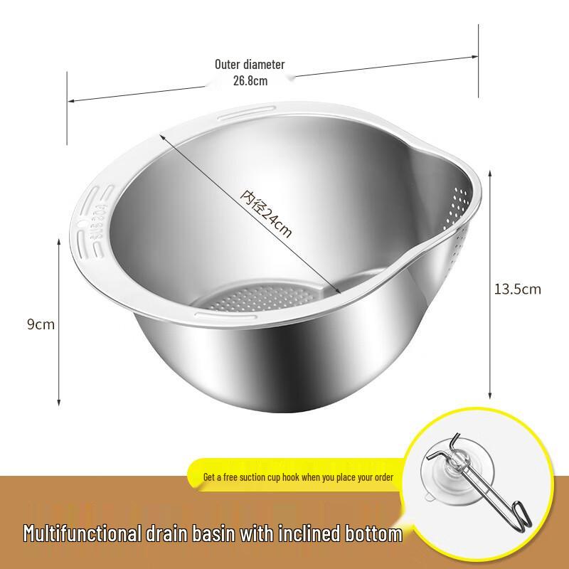Stainless Steel Multi-purpose Kitchen Colander