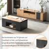 Журнальный столик Кофейный столик Открытая полка, Скрытое хранение, Подъемная столешница, Деревянный диванный столик Приставной столик Квартира, Офис, Серый и Светло-коричневый