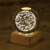 3D Crystal Ball Luminous Galaxy Solar System Rain Cloud Series Crystal Ball Nightlight Carved Bedroom Decoration Birthday Gift
