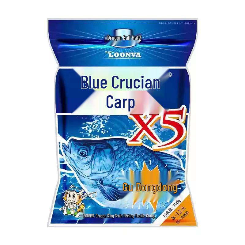 Король Драконов Синяя Приманка Jix X5: Сила 5 Злаков с Красным Червем и Молочным Ароматом для Удильной Рыбалки