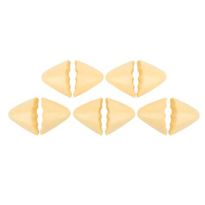 5 пар вставок для пальцев ног из пенополиуретана, толстые, мягкие, универсальные наполнители для пальцев ног для больших свободных туфель половинного размера, бежевые