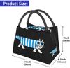 Lisa Larson Insulated Lunch Bag with Bento Cooler Bag with Soft Cooler Bag Clasp, Black, Box, Insulated, Zipper, Compact, Bag, Tote/Eco