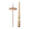 Flower Shape Drop Spindle Craft Tool Portable Sewing Projects with Winder Stick Yarn Spinner Wheel for Crochet Knitted Woven