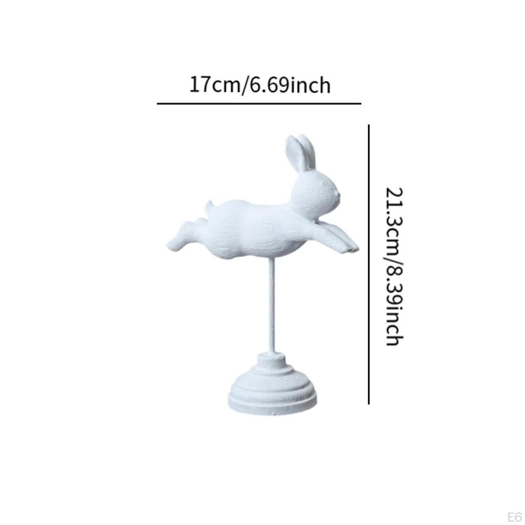Easter Bunny Sculpture Small Rabbit Figure for Home Tabletop