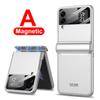 Magnetic Hinge Case For Samsung Galaxy Z Flip 4 Full Protector Case With Camera Lens Film Cover For Samsung Galaxy Z Flip 4 Case