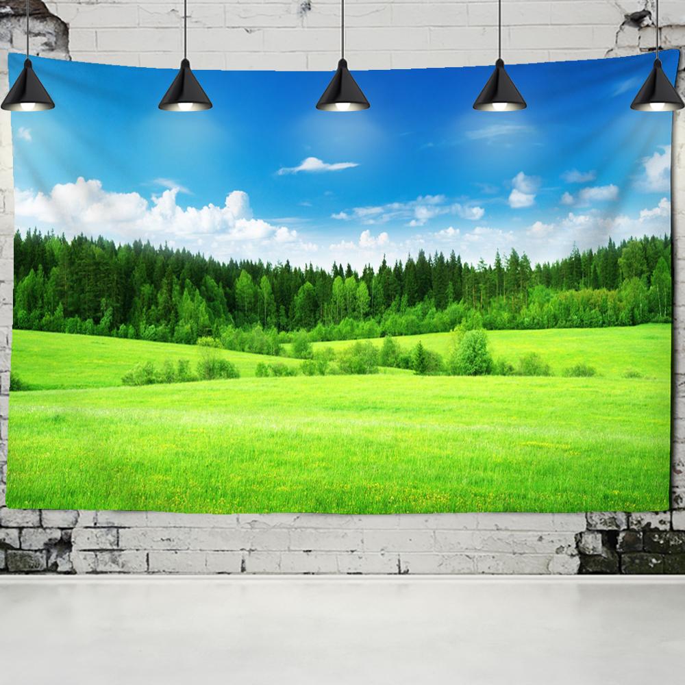 Снежные горы пейзаж лес защита глаз гобелен настенный матрас река хиппи богемный спальня гостиная домашний декор