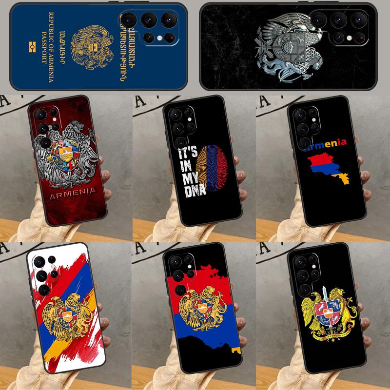 Армения Армянский Флаг Чехол для Телефона Для Samsung Galaxy S25 Ultra S24 S23 S22 S21 Ultra S9 S10 Plus S20 FE Funda Чехол