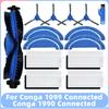 Compatible for Conga 1099 Connected / 1990 Connected Robot Vacuum Spare Parts Main Side Brush Filter Mop Replacement Accessory