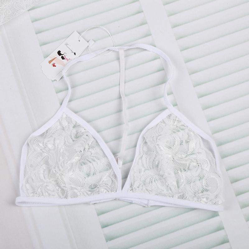 Женский бюстгальтер с цветочным кружевом, без подкладки