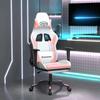 VidaXL Gaming Chair with Footrest Swivel Computer Chair Armchair Ergonomic Office Seat Interior White and 3143708